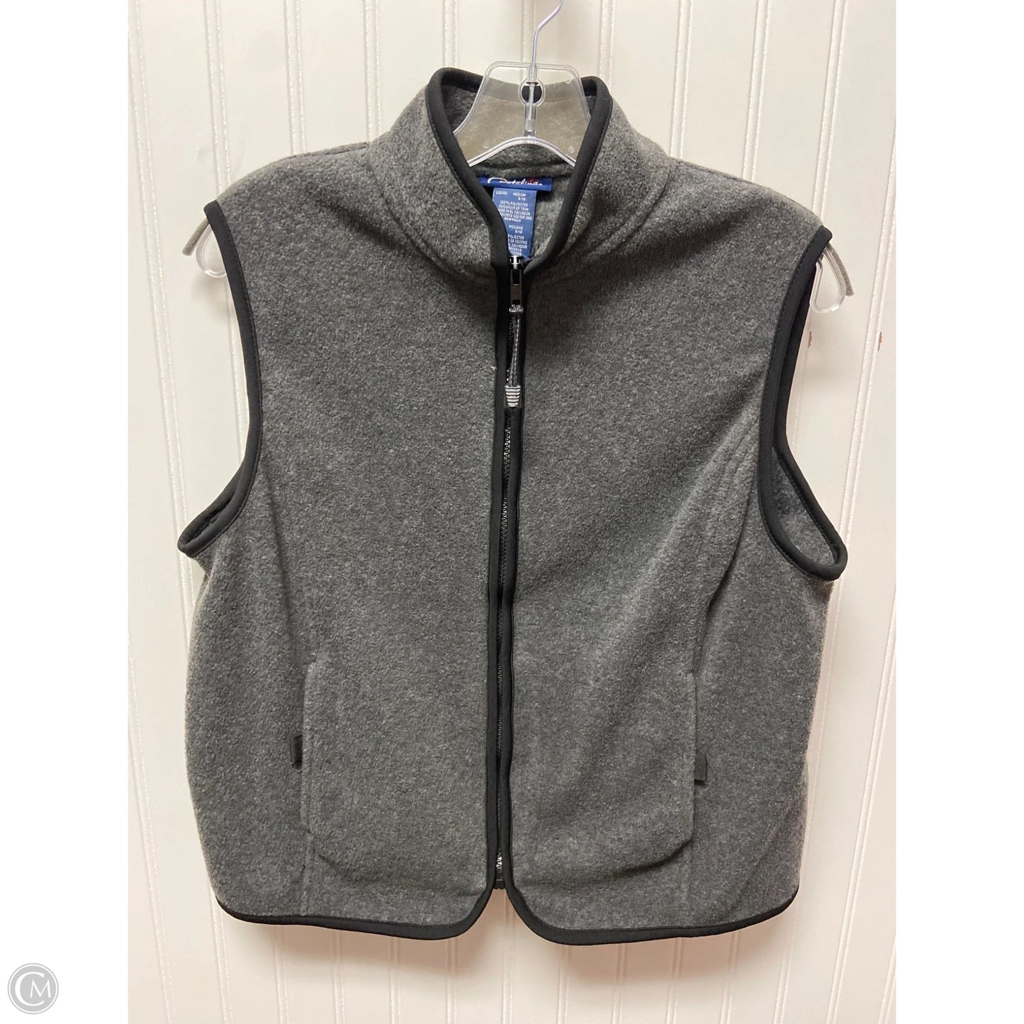 Vest Fleece By Clothes Mentor In Grey, Size: M