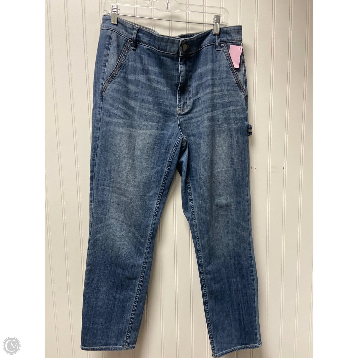Jeans Straight By White House Black Market In Blue Denim, Size: 14