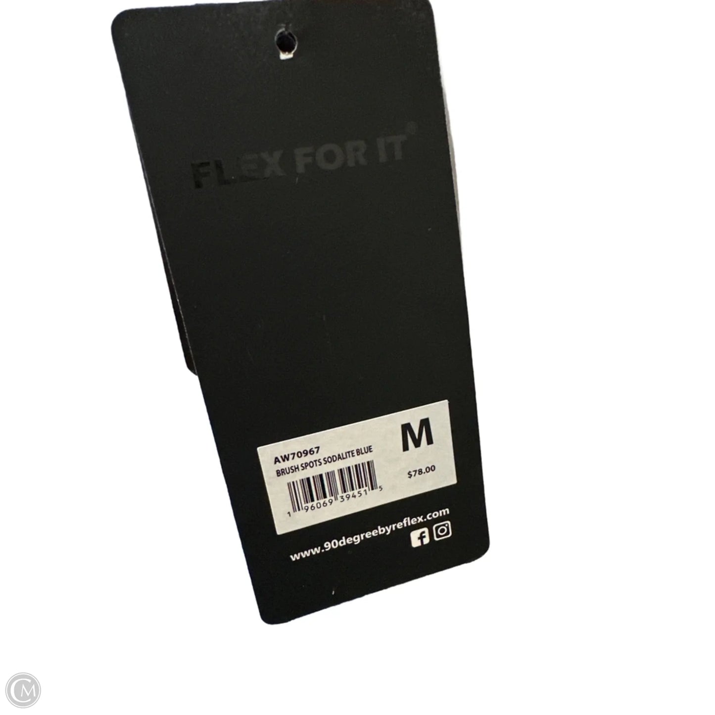 Athletic Leggings By 90 Degrees By Reflex In Black & White, Size: M