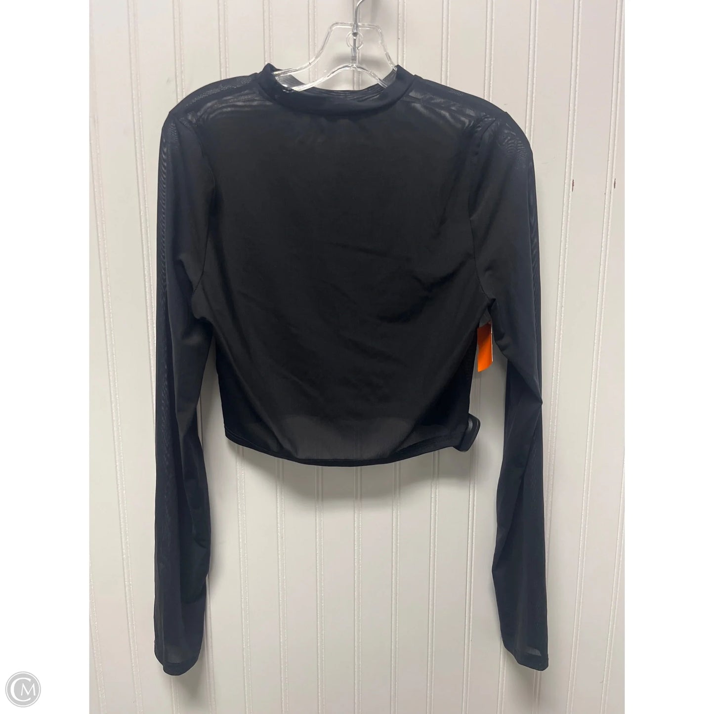 Athletic Top Long Sleeve Crewneck By Clothes Mentor In Black, Size: L