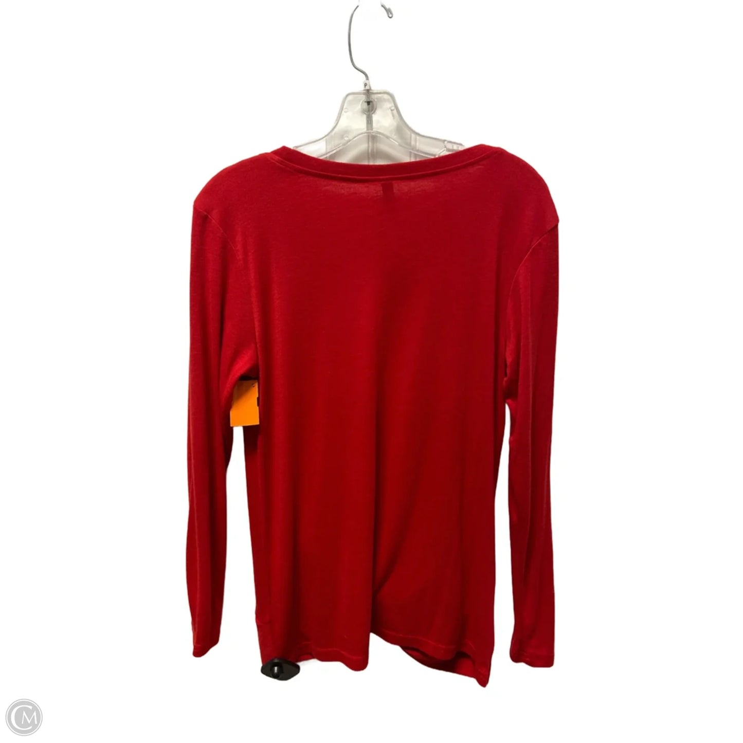 Top Long Sleeve By Clothes Mentor In Red, Size: M