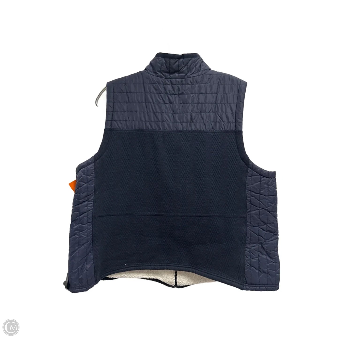 Jacket Fleece By Talbots In Navy, Size: 2x