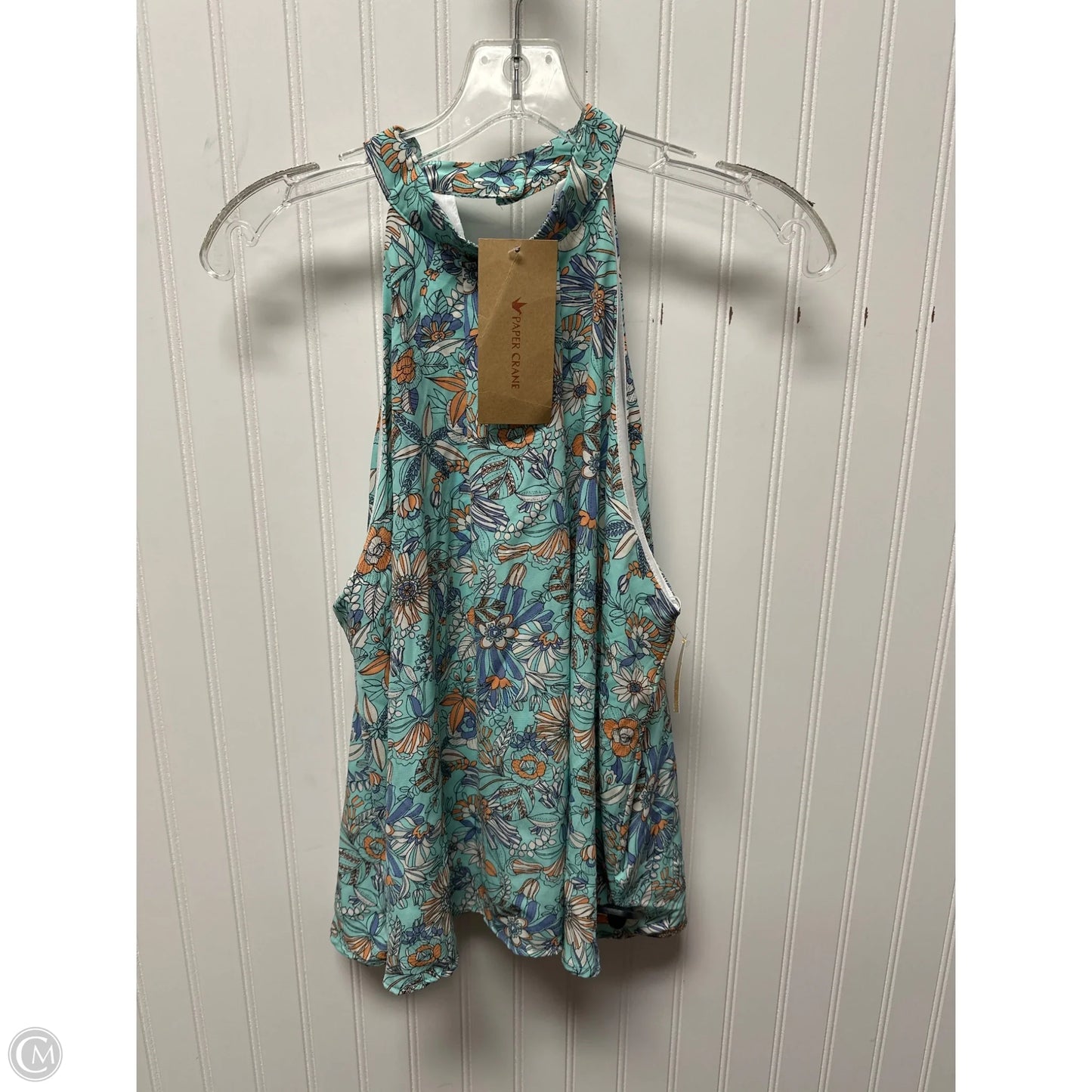 Top Sleeveless Basic By Paper Crane In Aqua, Size: L