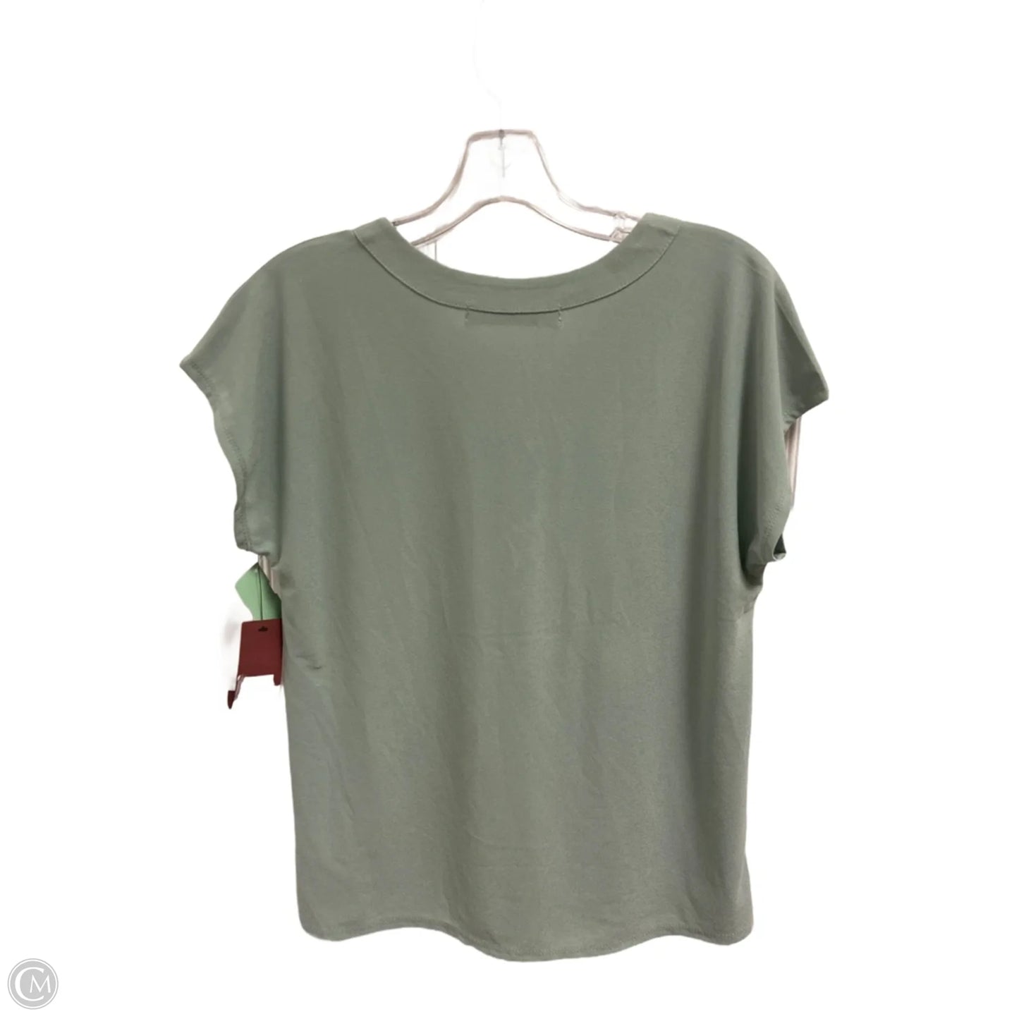 Top Short Sleeve Basic By Love Scarlett In Aqua, Size: M