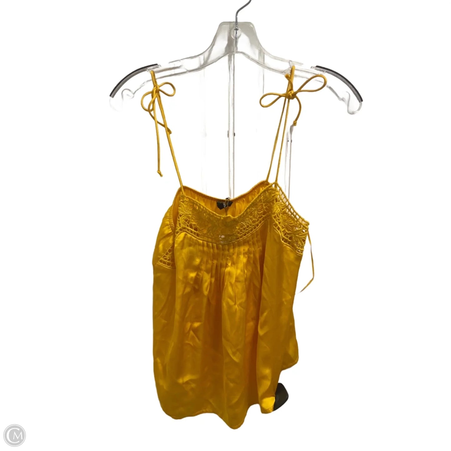 Top Sleeveless By Express In Yellow, Size: Xs