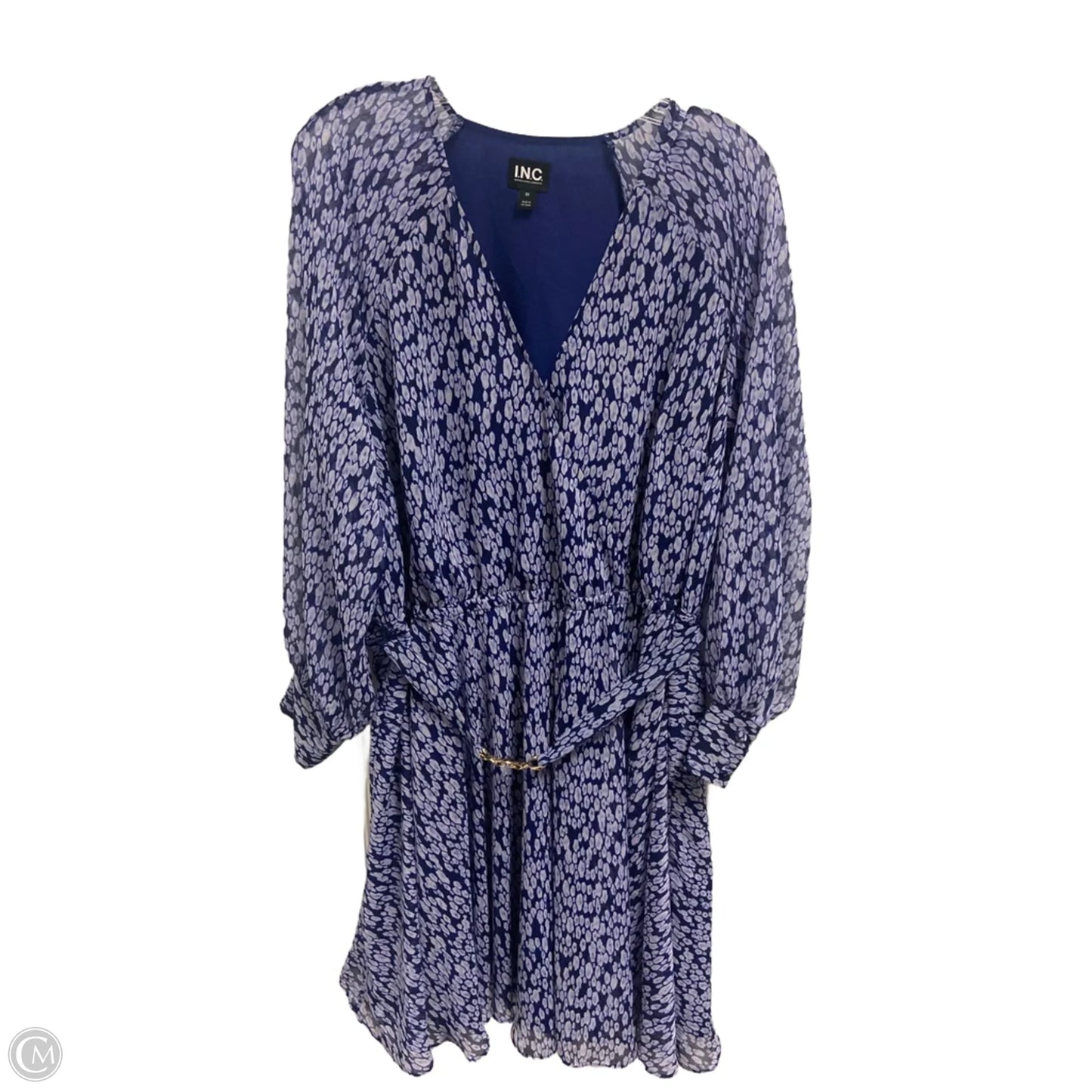 Dress Work By Inc In Blue, Size: 2x