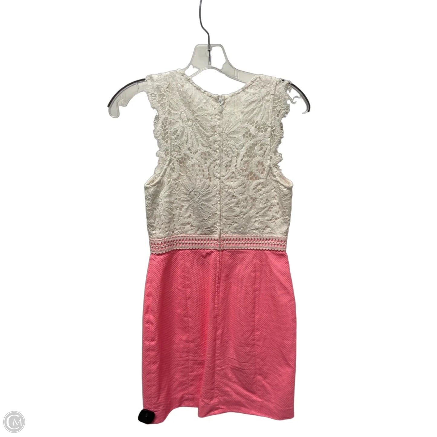 Dress Designer By Lilly Pulitzer In Pink & White, Size: Xs