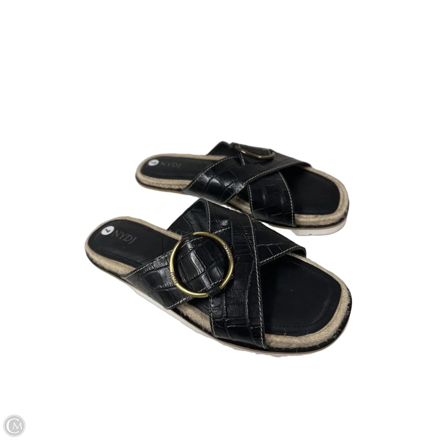 Sandals Flats By Not Your Daughters Jeans In Black, Size: 7