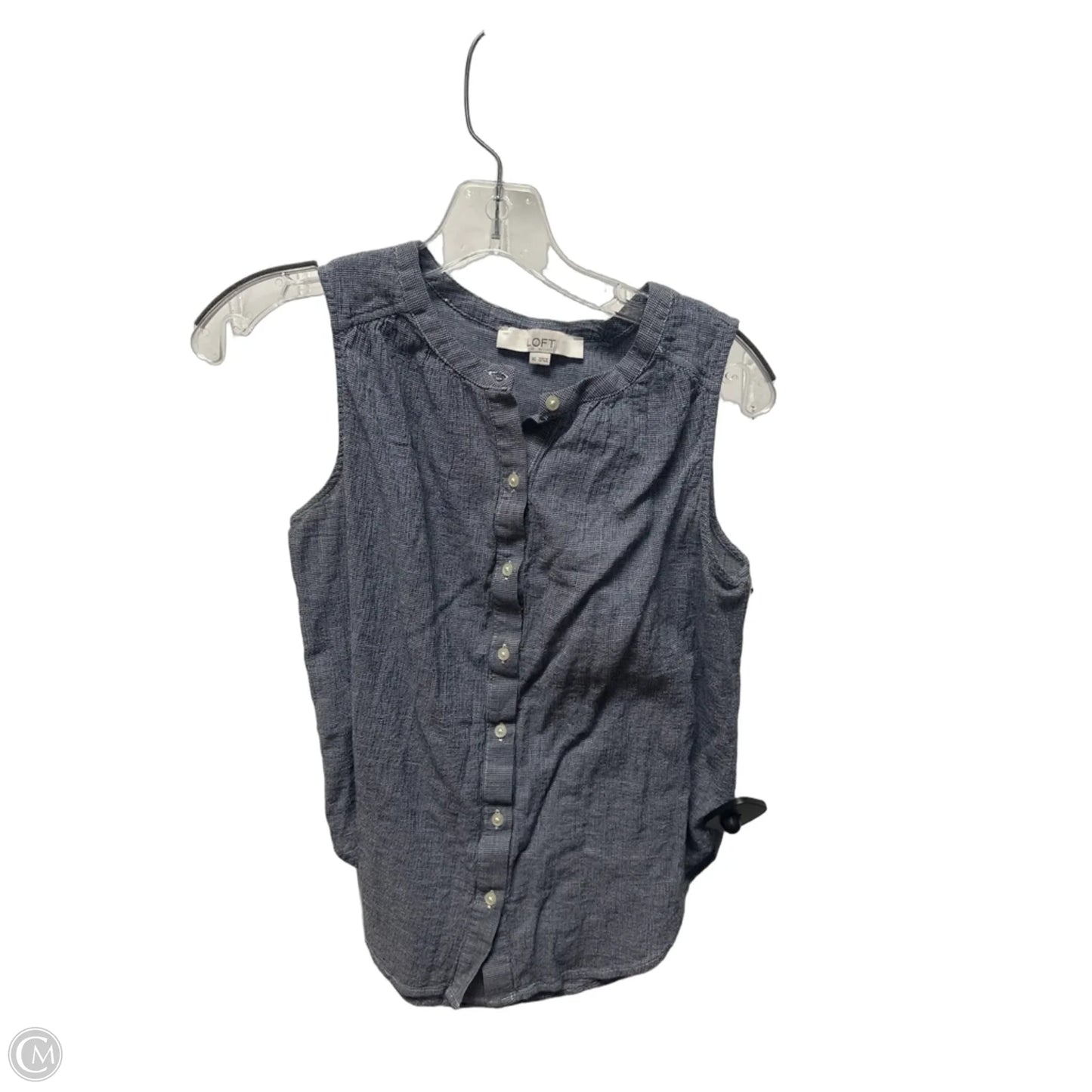 Top Sleeveless Basic By Loft In Blue, Size: Xs
