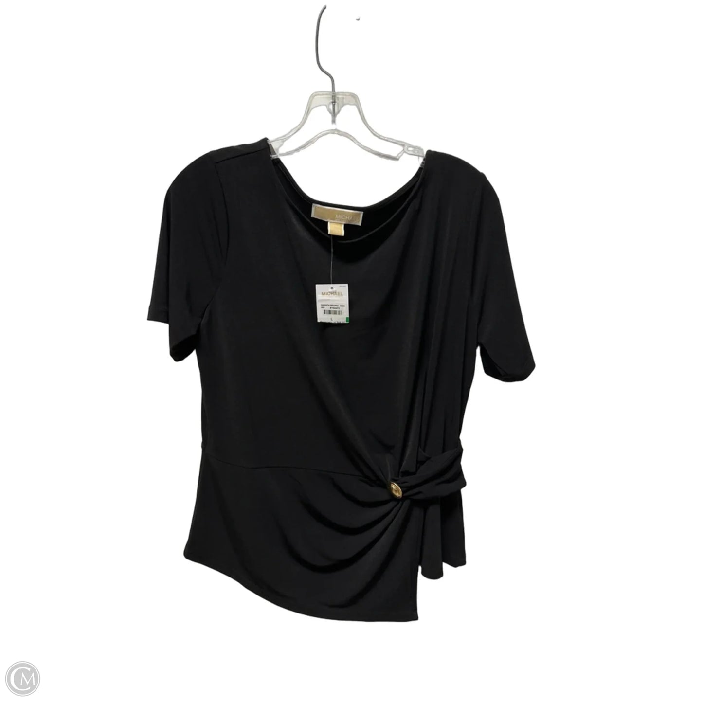 Top Short Sleeve By Michael By Michael Kors In Black, Size: L