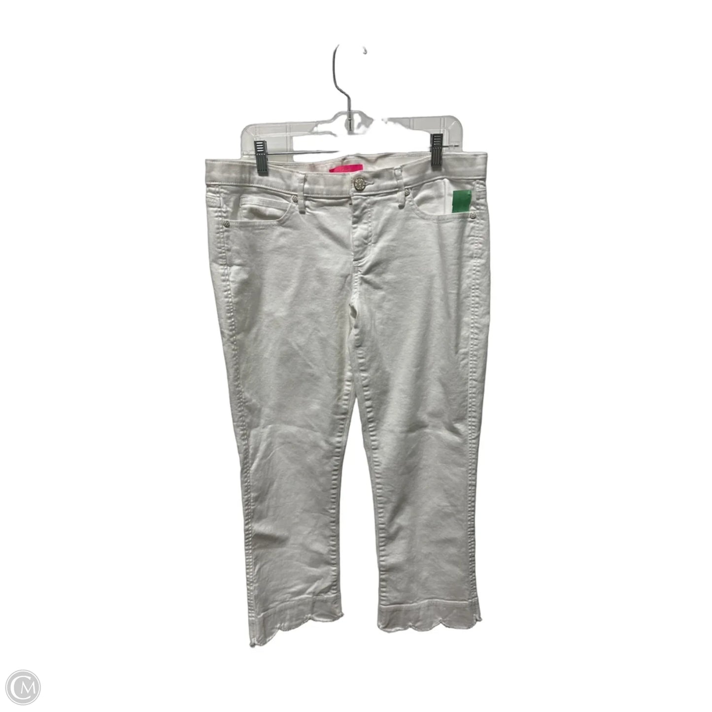 Jeans Designer By Lilly Pulitzer In White Denim, Size: 16