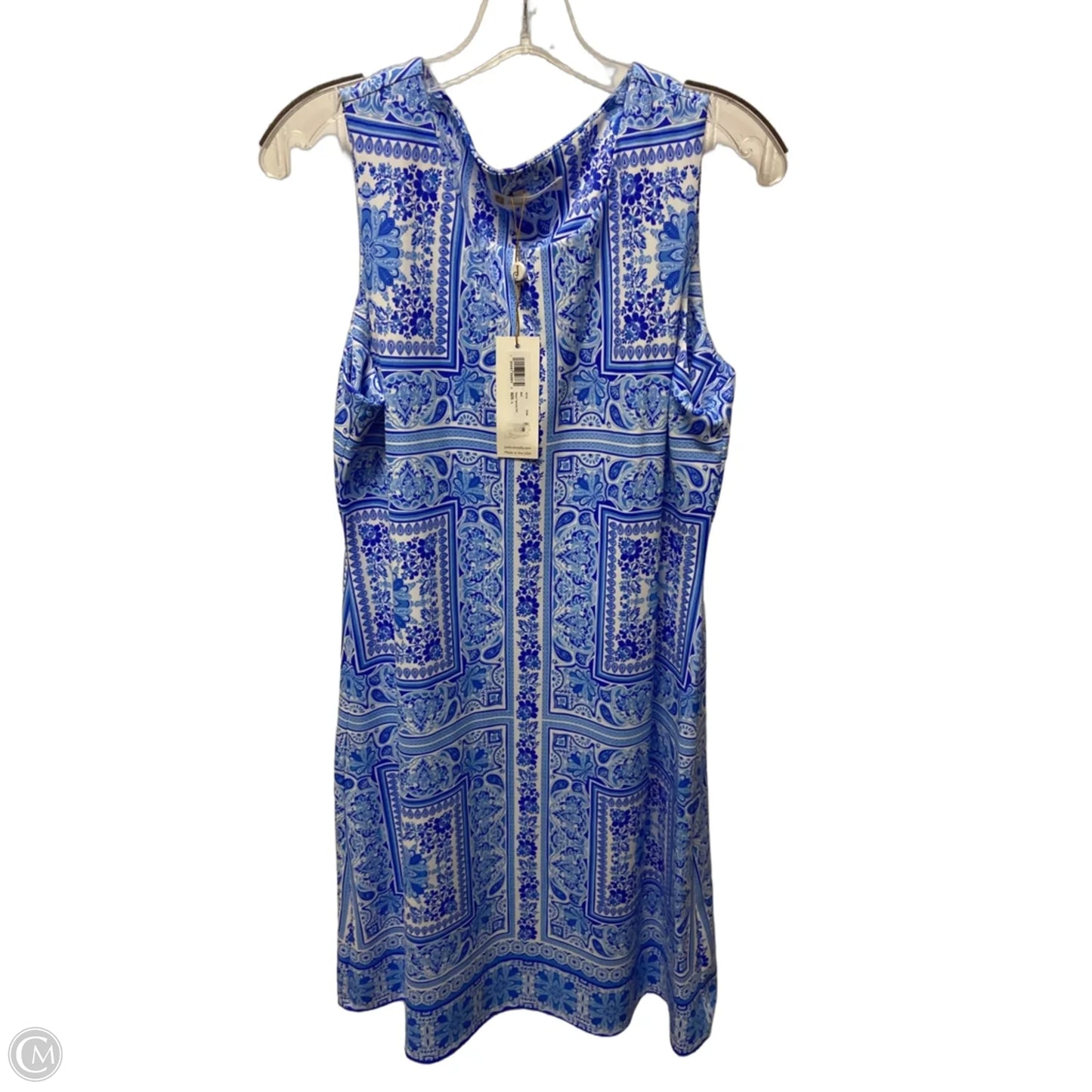 Dress Casual Short By Jude Connally In Blue & White, Size: L