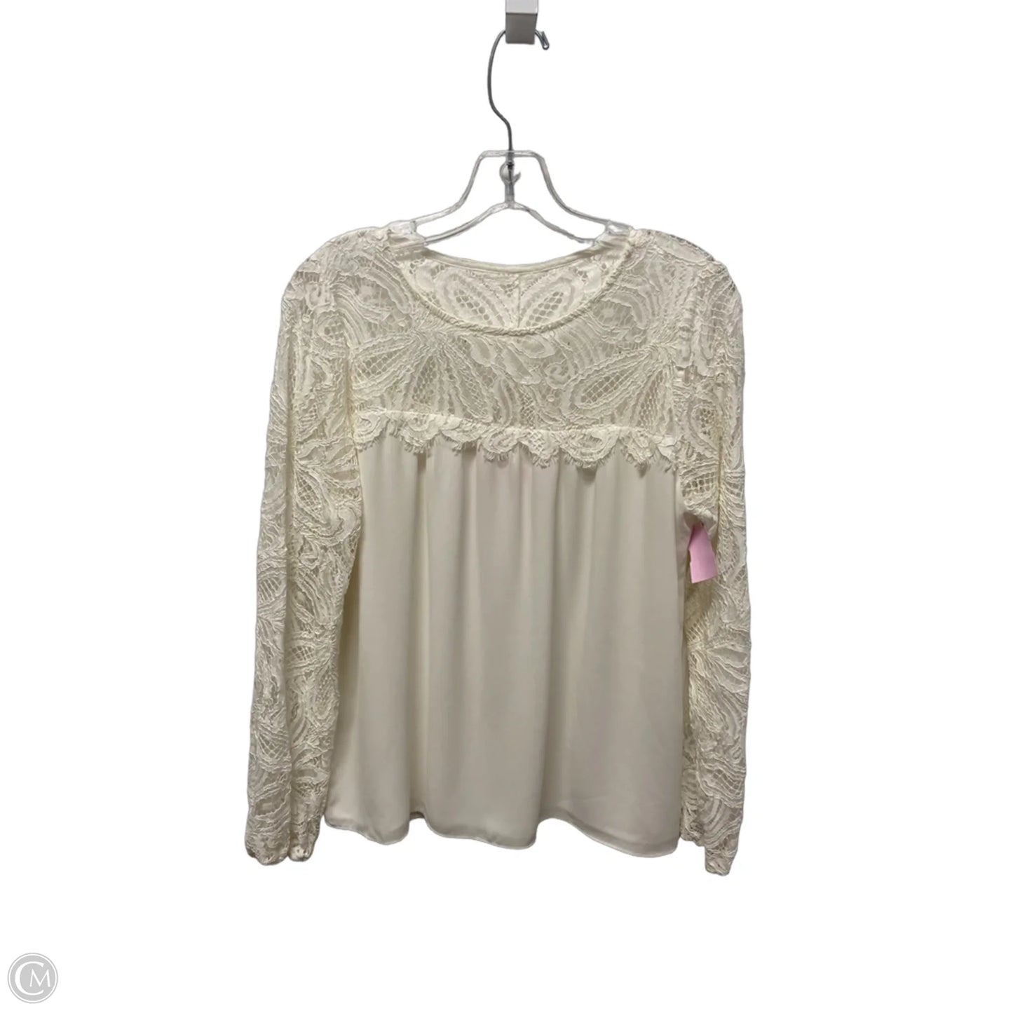 Top Long Sleeve Designer By Lilly Pulitzer In White, Size: S