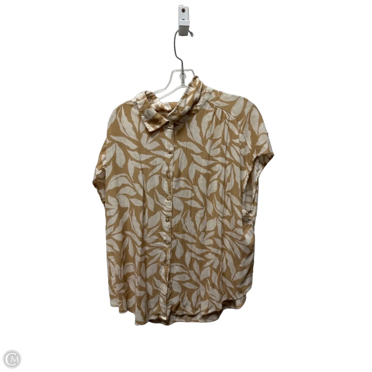 Top Short Sleeve Basic By Torrid In Tan, Size: 2x