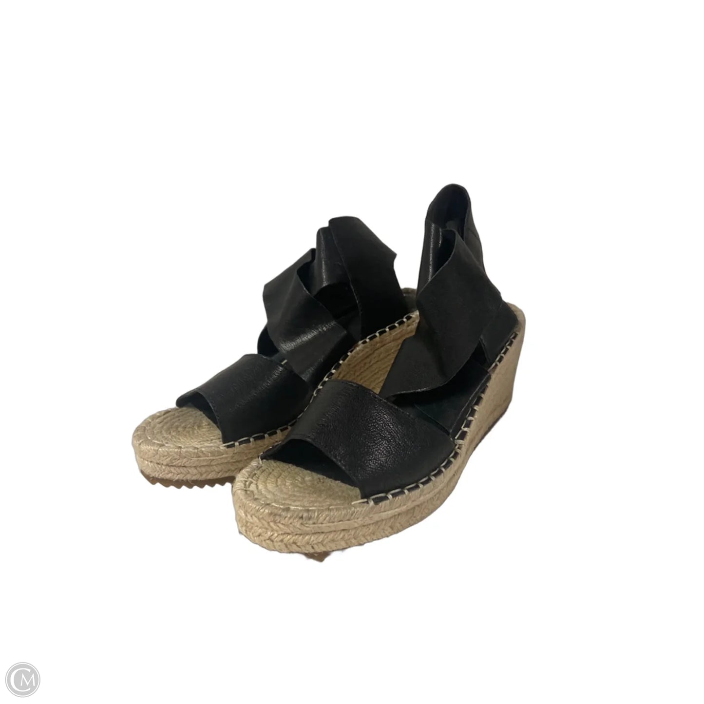 Sandals Heels Wedge By Eileen Fisher In Black, Size: 8