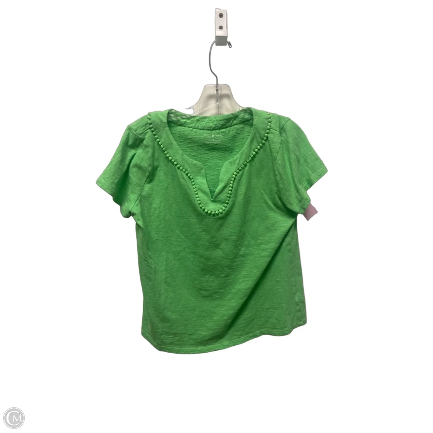 Top Short Sleeve Basic By Talbots In Green, Size: M