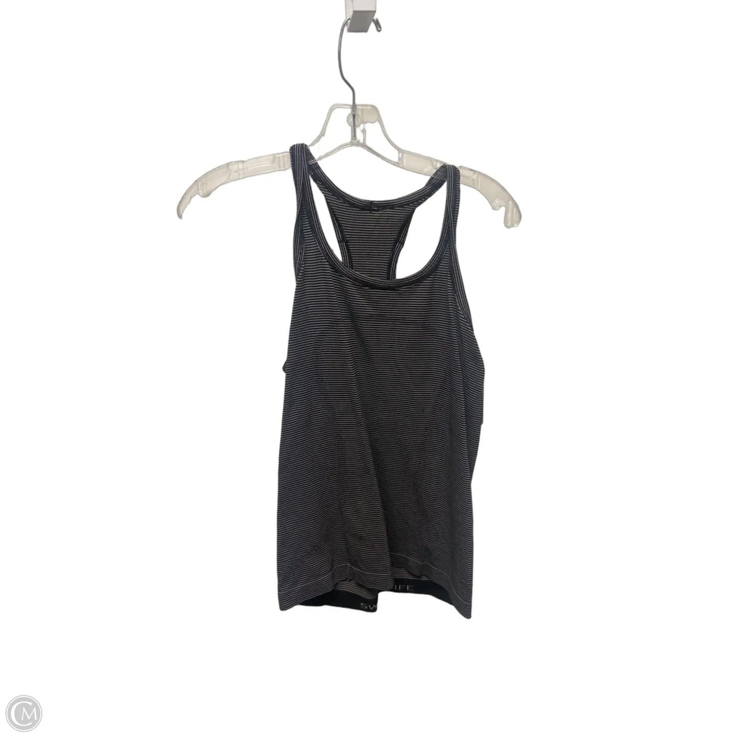 Athletic Tank Top By Lululemon In Striped Pattern, Size: M