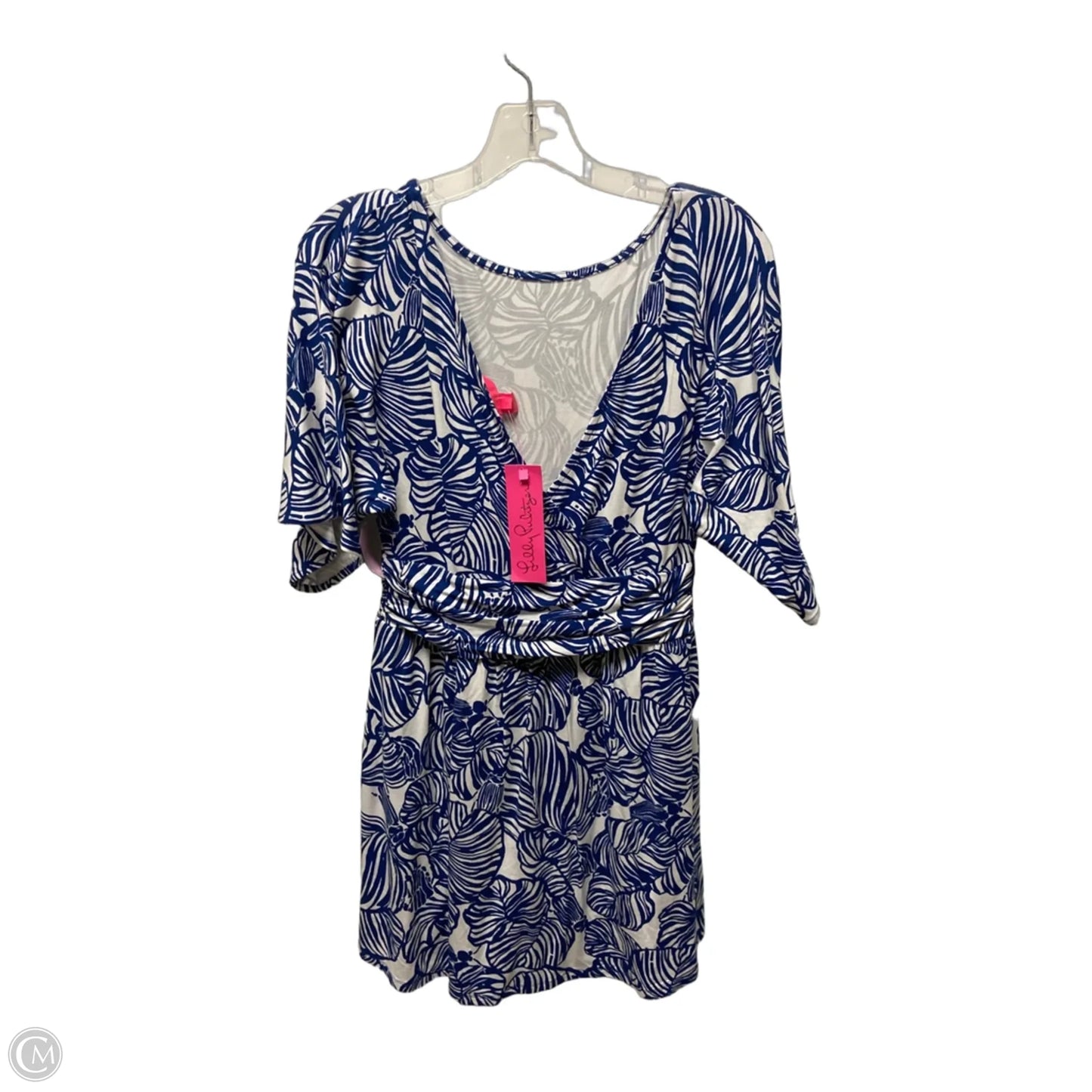 Dress Designer By Lilly Pulitzer In Blue & White, Size: S