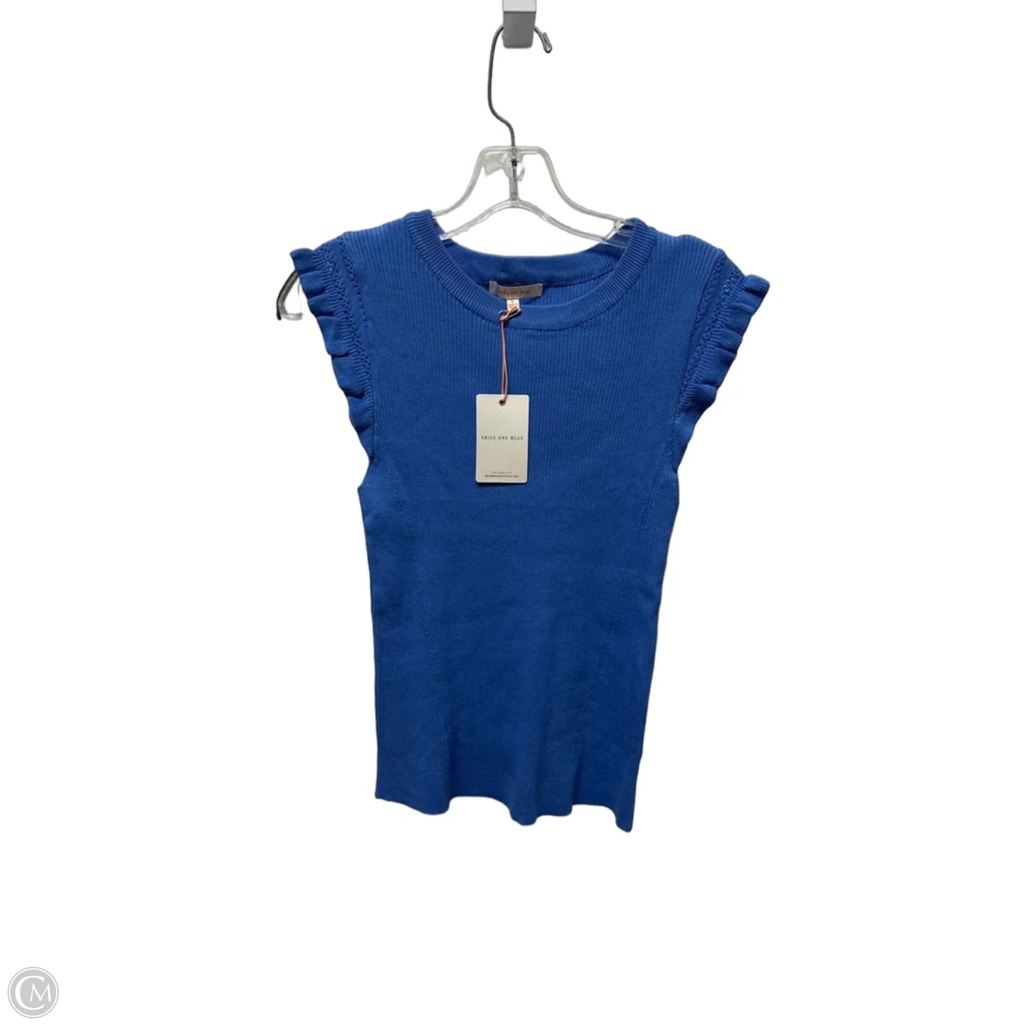 Top Sleeveless By Skies Are Blue In Blue, Size: S