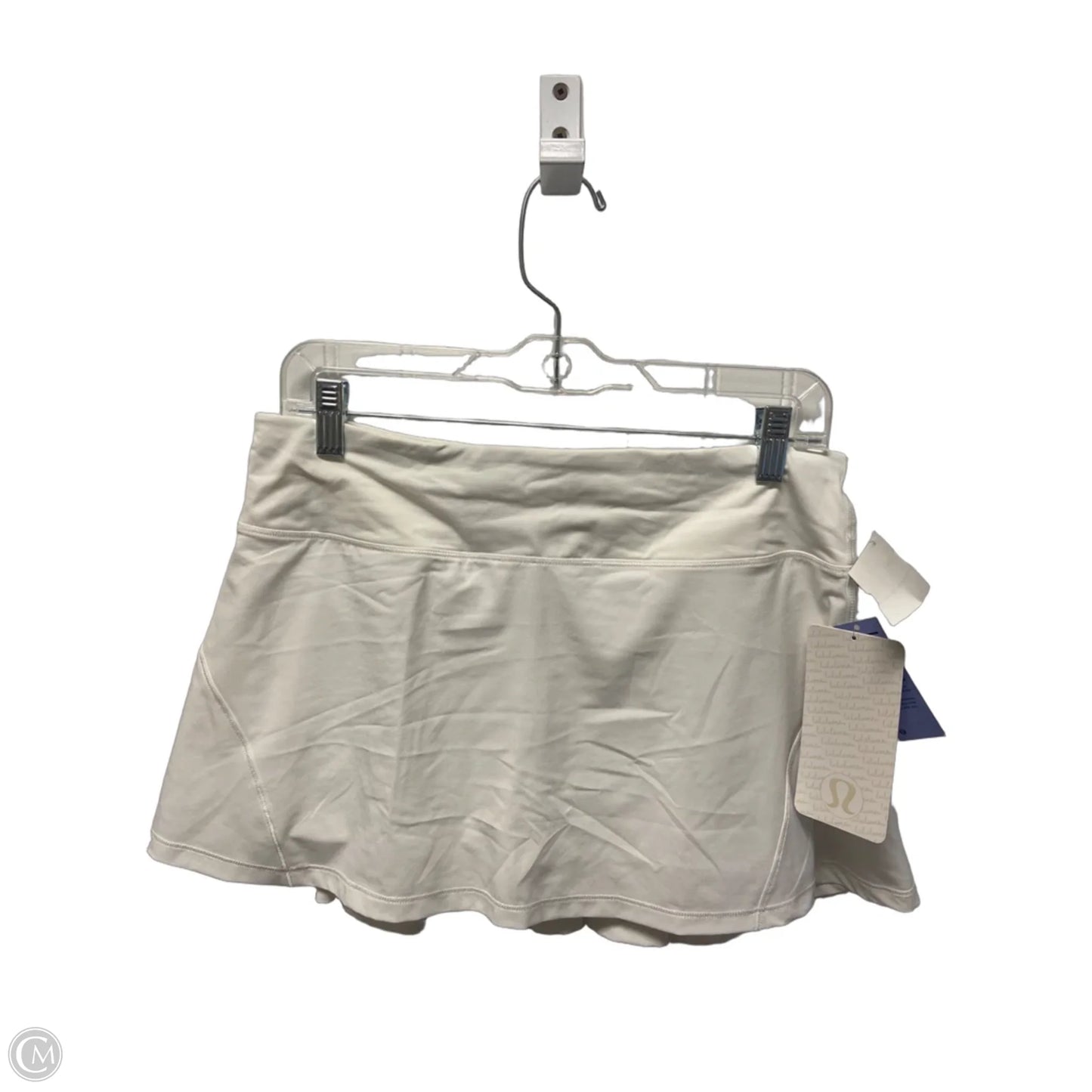Athletic Skort By Lululemon In White, Size: M