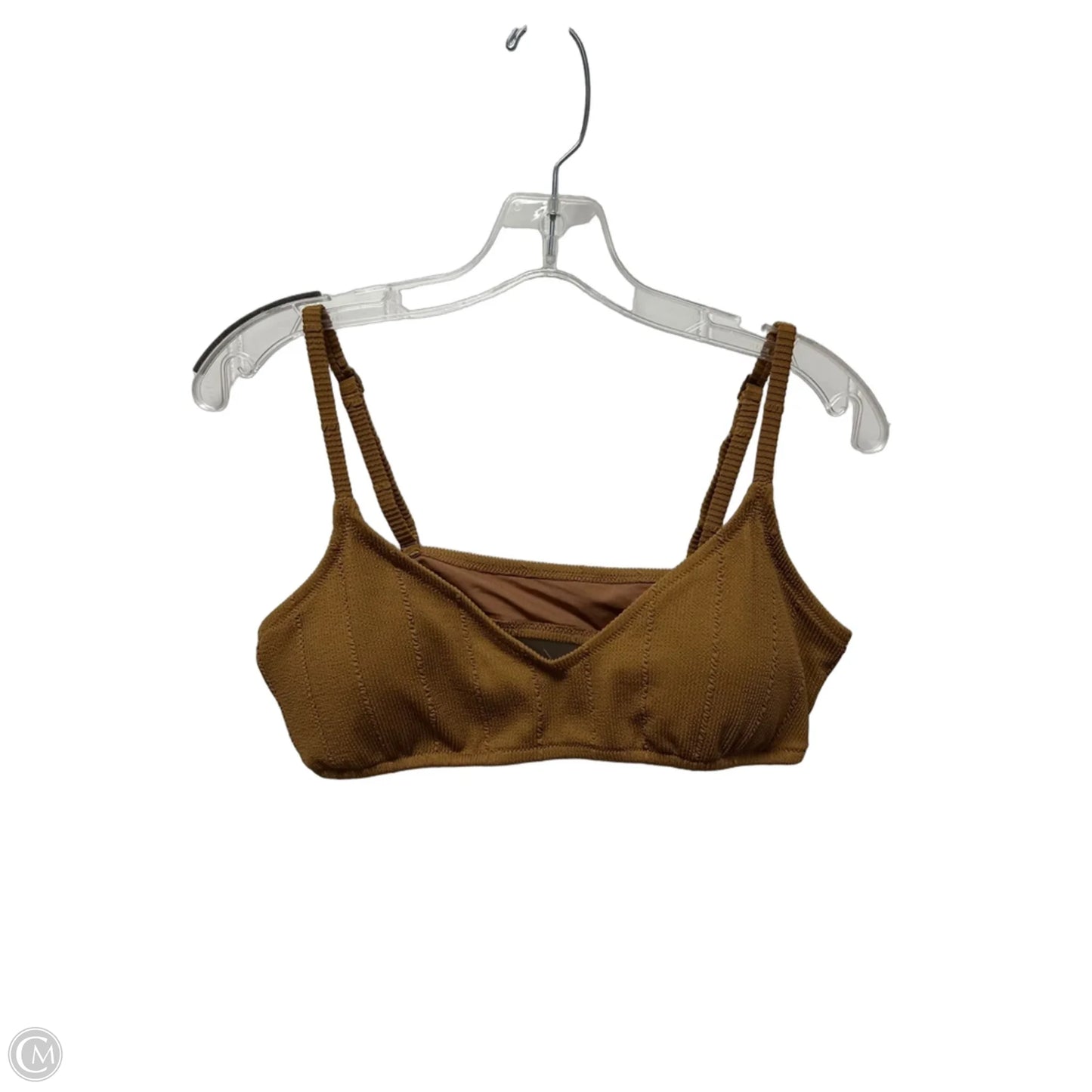 Swimsuit Top By Aerie In Brown, Size: Xl