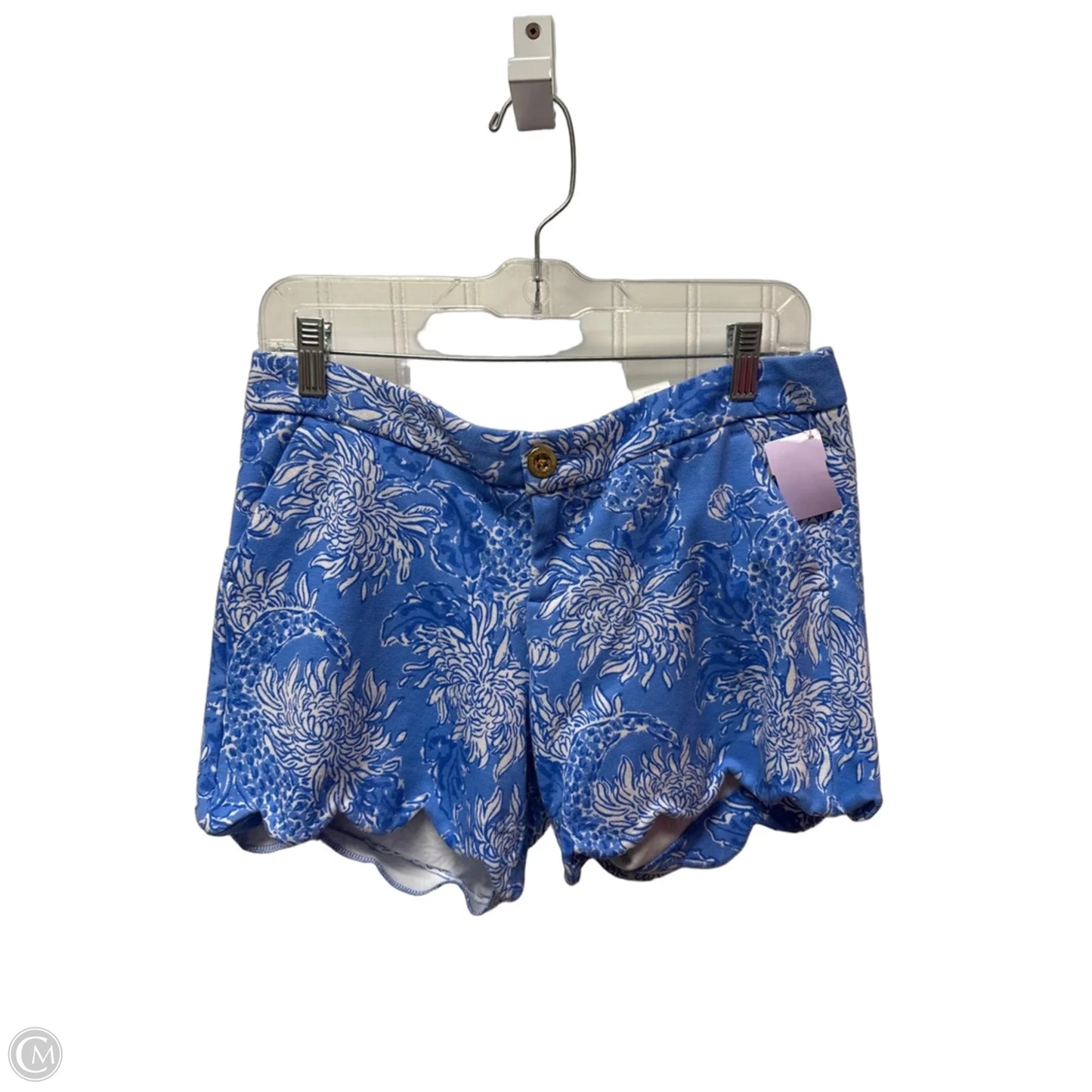 Shorts Designer By Lilly Pulitzer In Blue & White, Size: 6