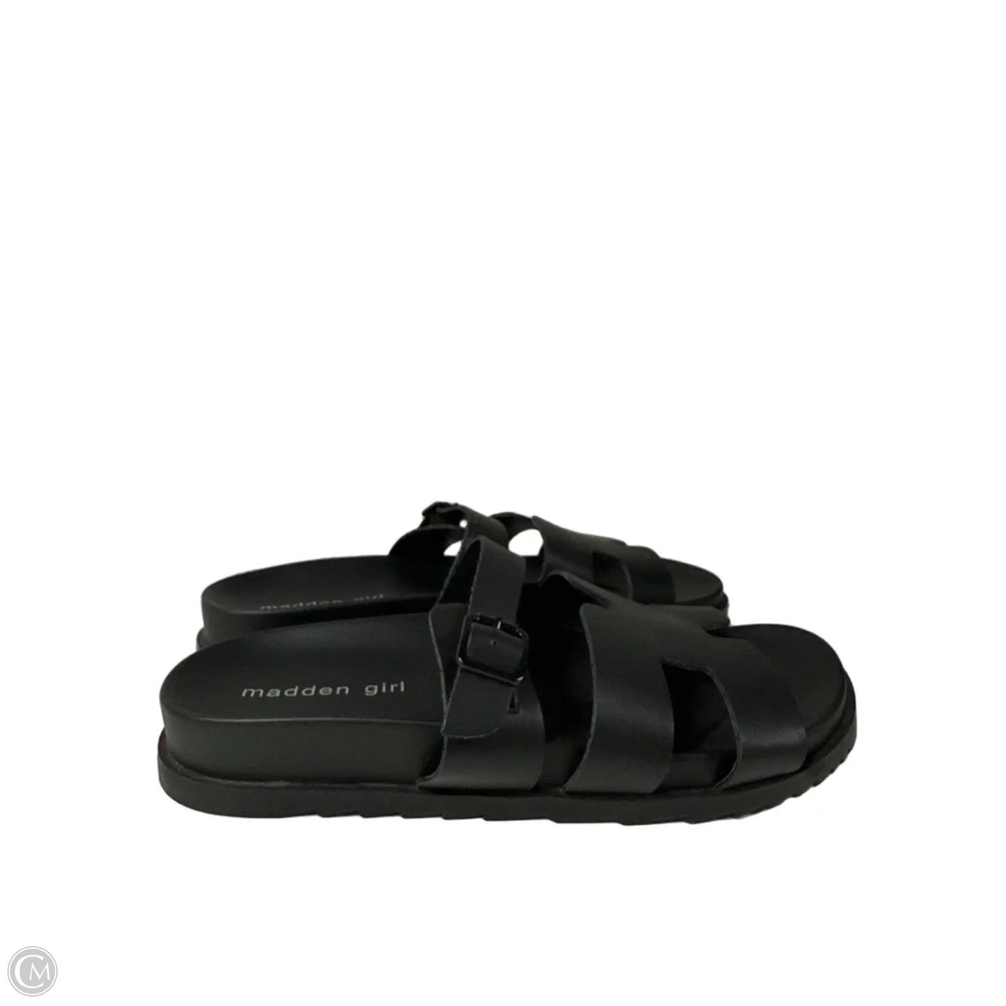 Sandals Flats By Madden Girl In Black, Size: 8.5