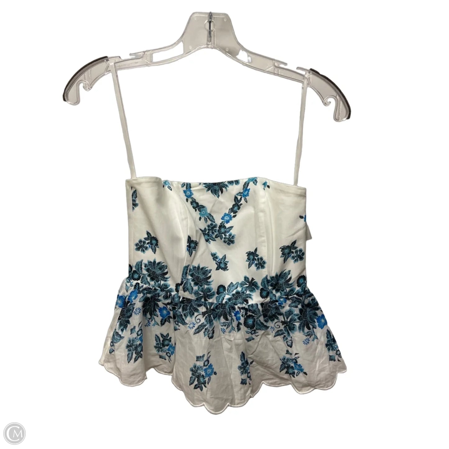 Top Sleeveless By White House Black Market In Blue & White, Size: Xxsp