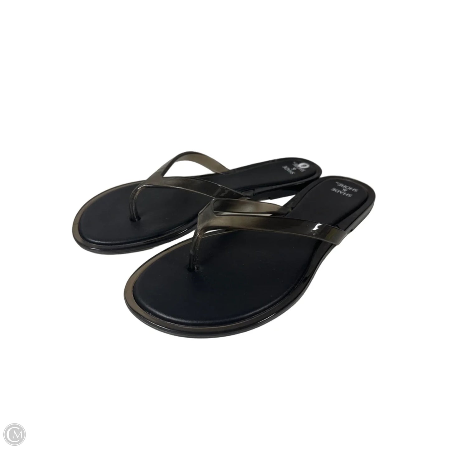 Sandals Flip Flops By Shade & Shore In Black, Size: 9