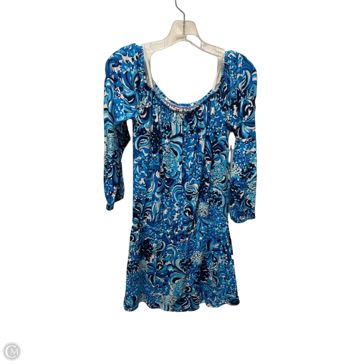 Dress Designer By Lilly Pulitzer In Blue & White, Size: S