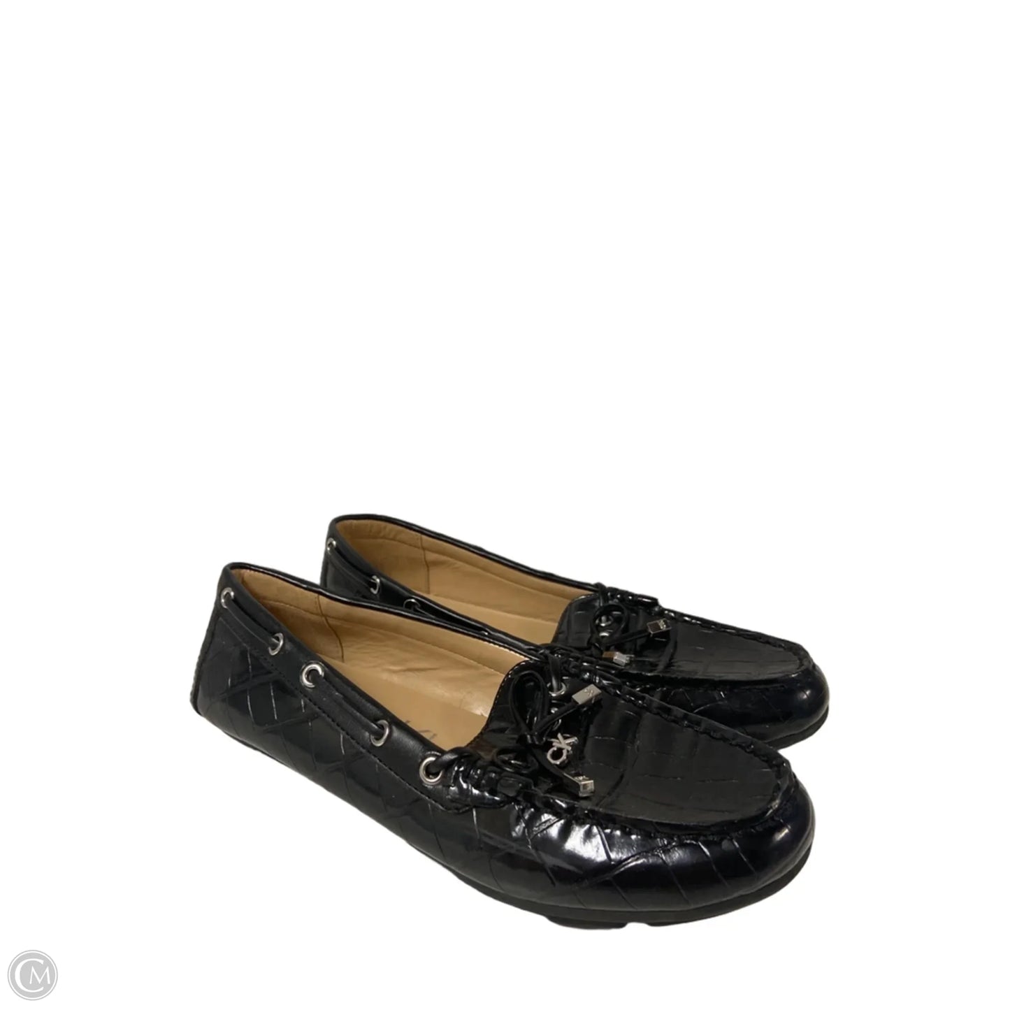 Shoes Flats By Calvin Klein In Black, Size: 8