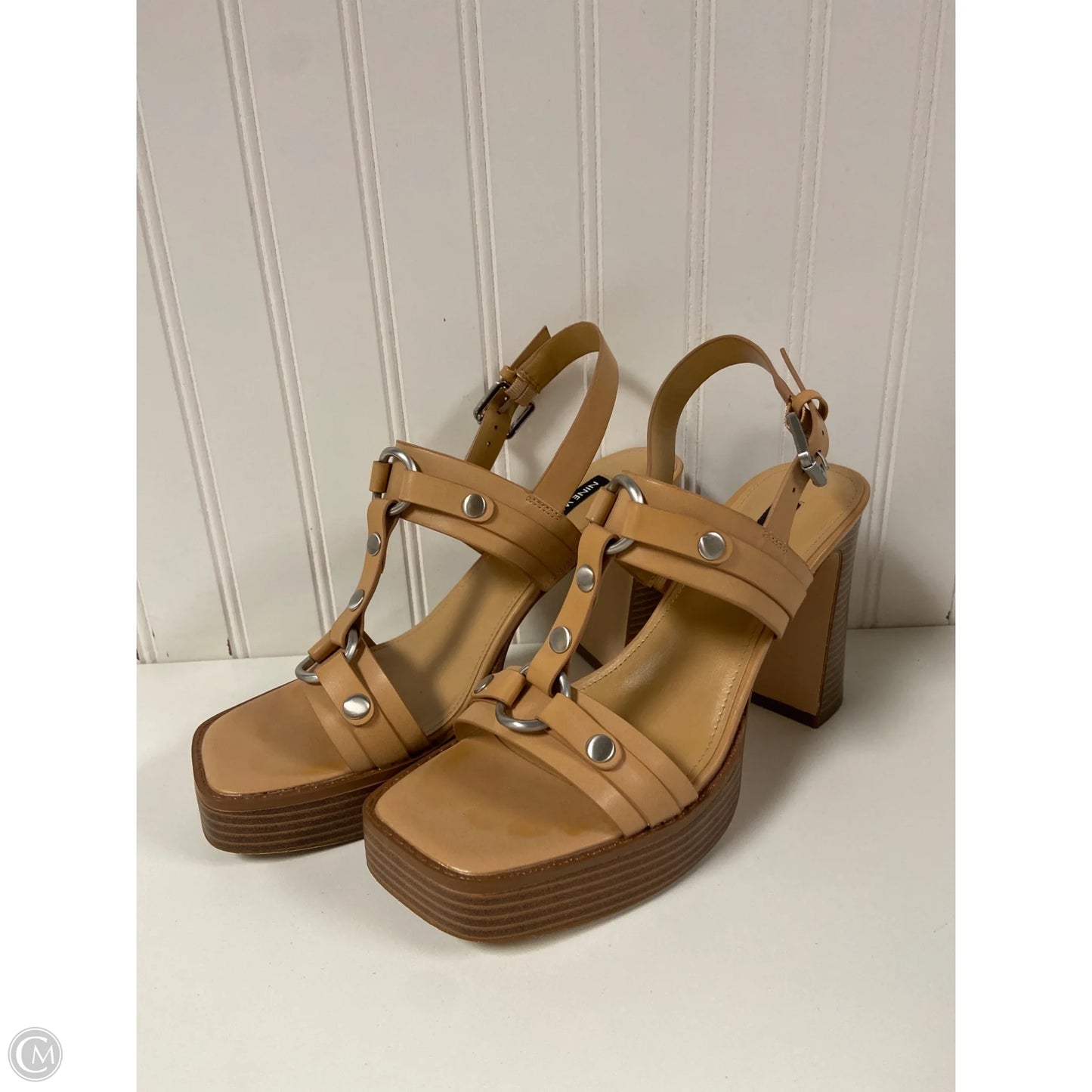 Shoes Heels Platform By Nine West In Beige, Size: 9