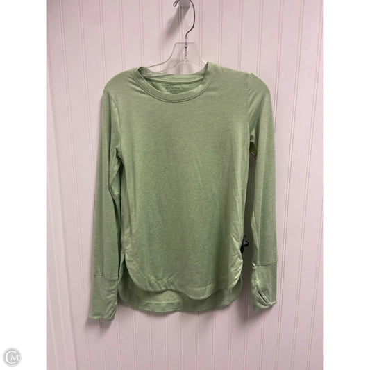 Athletic Top Long Sleeve Crewneck By Athleta In Green, Size: Xs