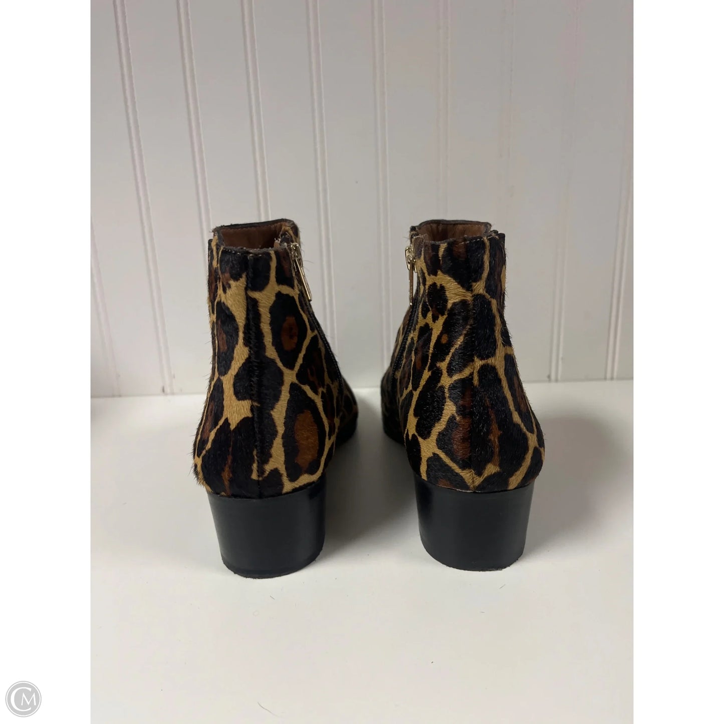 Boots Ankle Heels By Antonio Melani In Animal Print, Size: 8