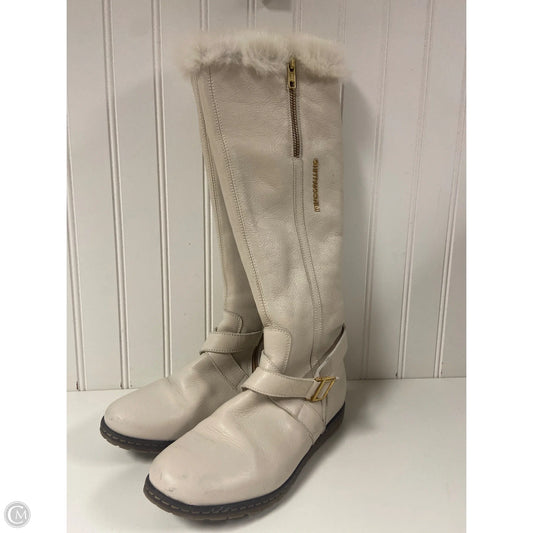 Boots Knee Flats By Cmc In Cream, Size: 5