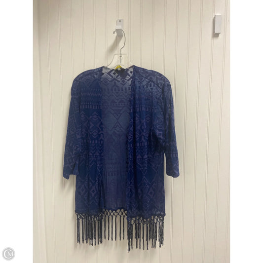 Shawl Designer By Neiman Marcus In Blue, Size: M