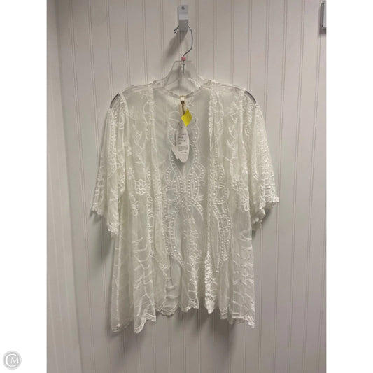 Shawl By Clothes Mentor In Cream, Size: Xl
