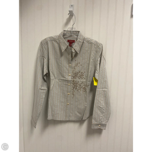 Top Long Sleeve By Sundance In Blue & Brown, Size: S