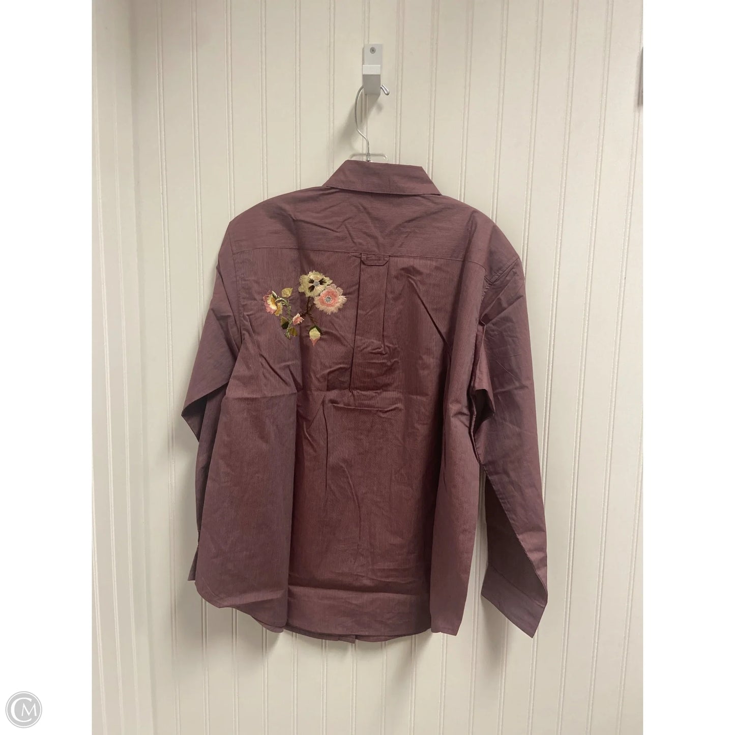 Top Long Sleeve By Sundance In Maroon, Size: S