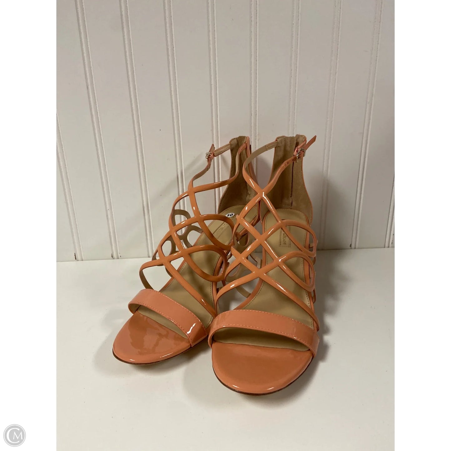 Sandals Heels Stiletto By Antonio Melani In Peach, Size: 10