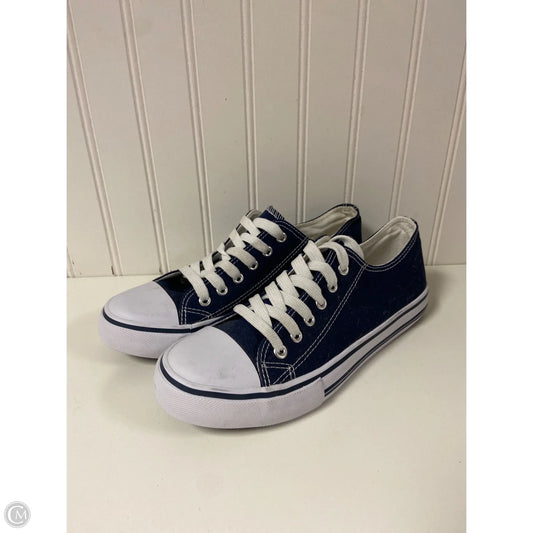 Shoes Sneakers By Pierre Dumas In Blue & White, Size: 8
