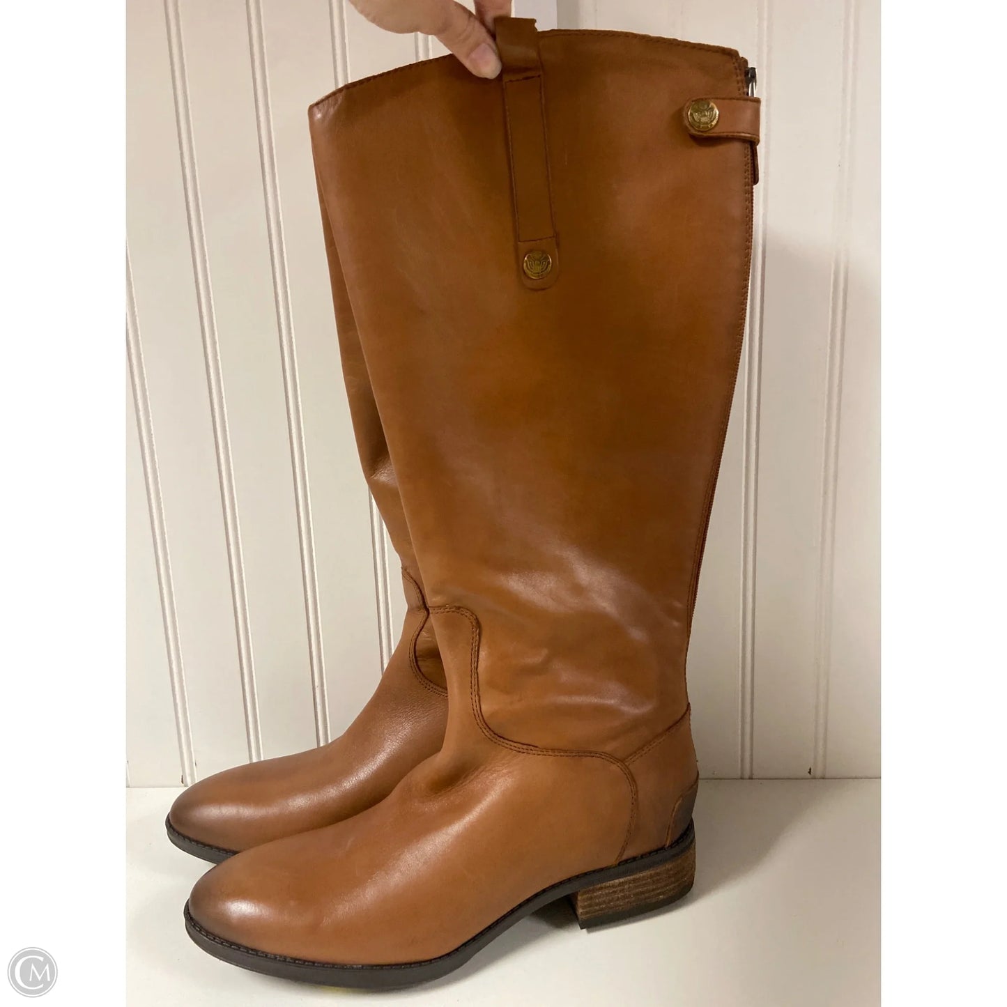 Boots Knee Flats By Sam Edelman In Brown, Size: 10