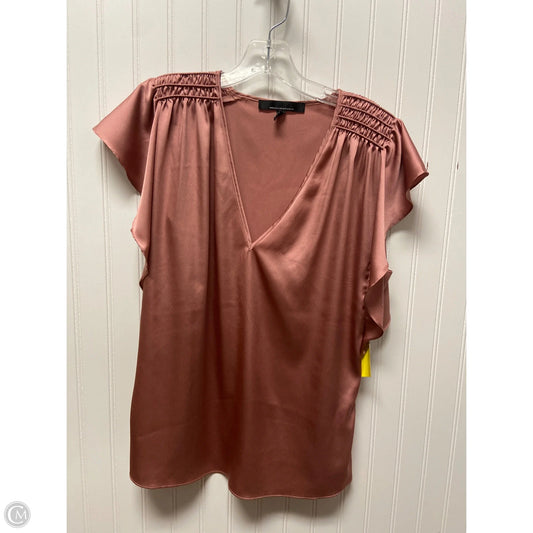 Top Short Sleeve By White House Black Market In Mauve, Size: M
