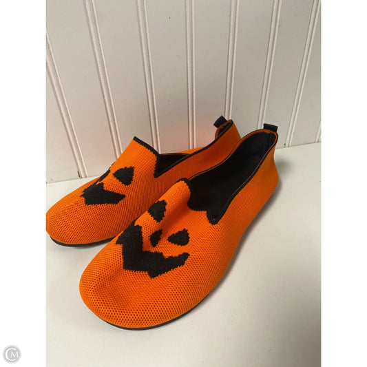 Shoes Flats By Clothes Mentor In Orange, Size: 7.5