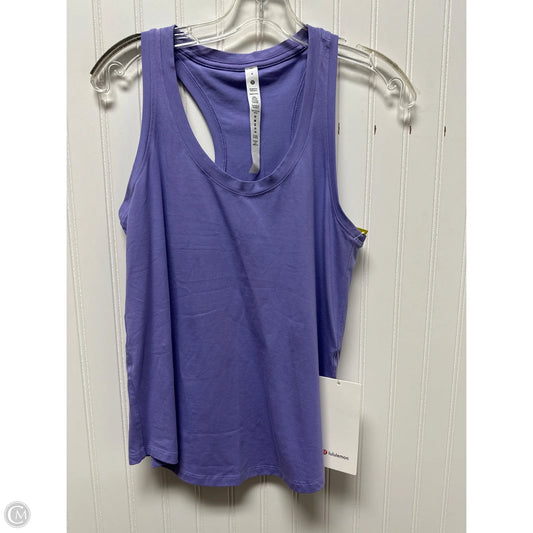 Athletic Tank Top By Lululemon In Purple, Size: S