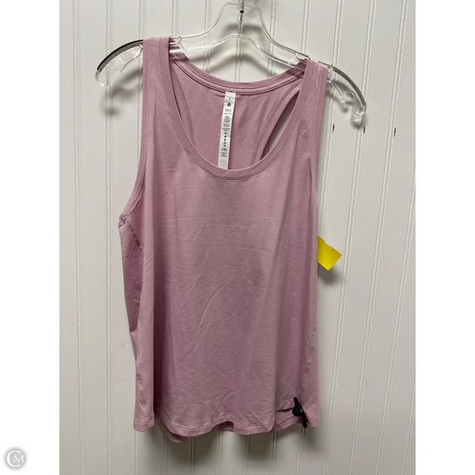 Athletic Tank Top By Lululemon In Pink, Size: M