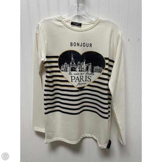 Top Long Sleeve By Attitude In Beige, Size: Xl