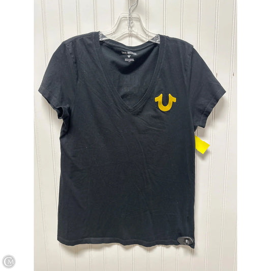 Top Short Sleeve By True Religion In Black, Size: L
