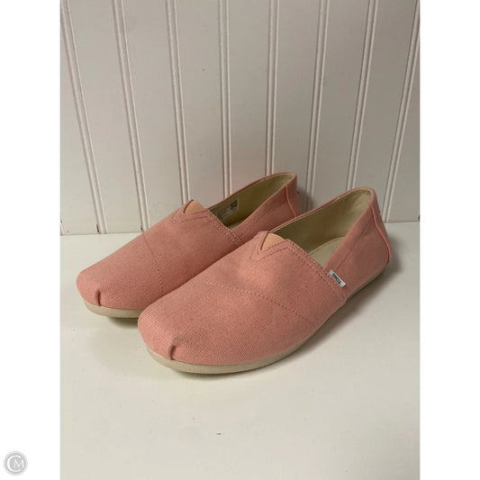Shoes Flats By Toms In Pink, Size: 8.5