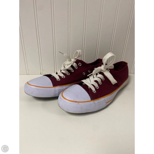 Shoes Flats By Dept 222 In Maroon, Size: 8.5